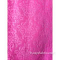 tissu polyester violet rose